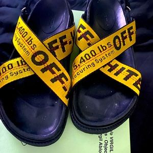 Off White sandals worn once 100% Authentic